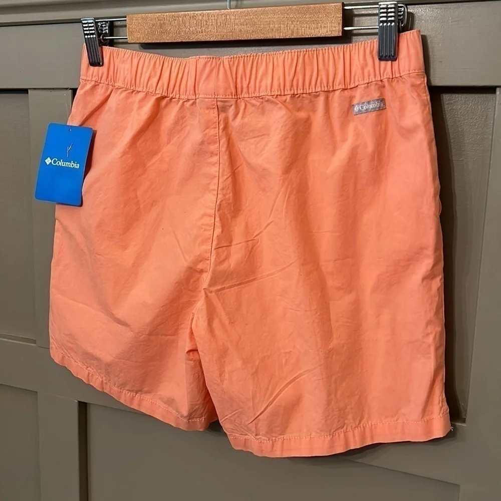 Columbia Girls' Washed Out Shorts Hiking Outdoor Casual Orange Sz Large New NWT